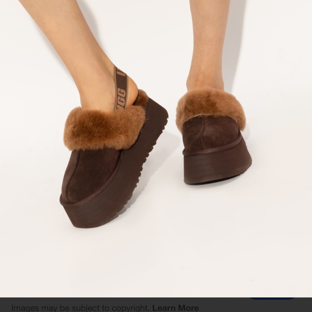 UGG Women's Chocolate Brown Platform Mules